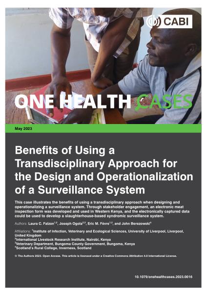 Benefits of using a transdisciplinary approach for the design and operationalization of a surveillance system