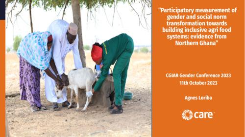Participatory measurement of norm transformation towards building inclusive agri-food systems: Evidence from Northern Ghana