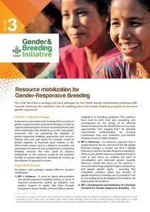 Resource mobilization for Gender-Responsive Breeding