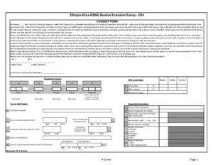 Ethiopia - Africa RISING Baseline Evaluation Survey Questionnaires