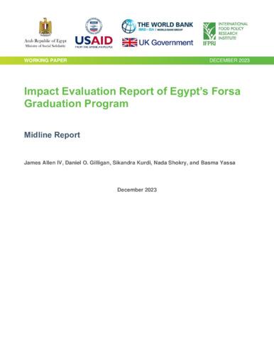 Impact evaluation report of Egypt’s Forsa Graduation Program