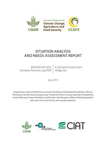 Situation Needs Analysis and Assessment Report: Ekxang Village