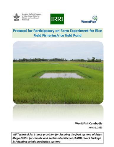Protocol for participatory on-farm experiment for rice field fisheries/rice field pond