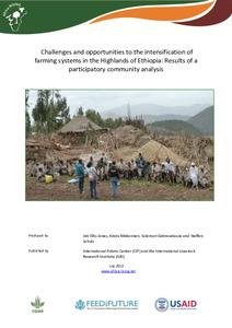 Challenges and opportunities to the intensification of farming systems in the Highlands of Ethiopia: Results of a participatory community analysis