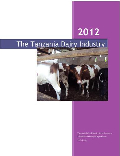 Tanzania dairy industry overview 2012