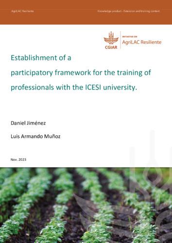 Establishment of a participatory framework for the training of professionals with the ICESI university.