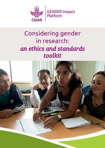 Considering gender in research: an ethics and standards toolkit