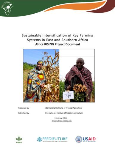 Africa Research in Sustainable Intensification for the Next Generation: Sustainable intensification of key farming systems in East and Southern Africa: Africa RISING project document