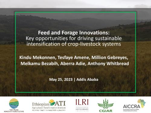 Feed and Forage Innovations: Key opportunities for driving sustainable intensification of crop-livestock systems