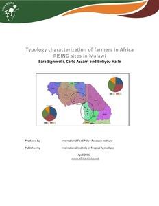 Typology characterization of farmers in Africa RISING sites in Malawi