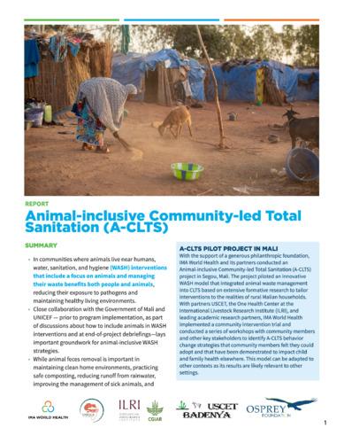 Animal-inclusive community-led total sanitation (A-CLTS)