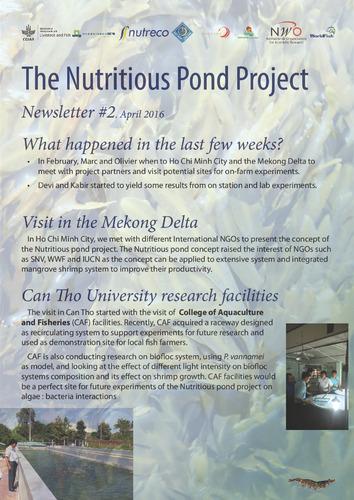 Nutritious Pond Project Newsletter 2, April 2016