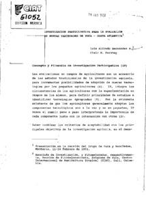 Investigación participativa para la evaluación de nuevas variedades de yuca - costa atlántica