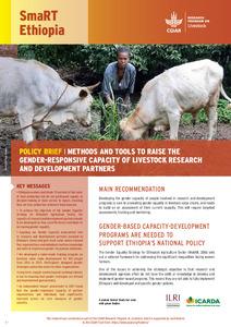 Methods and tools to raise gender-responsive capacity of livestock research and development partners