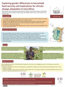 Exploring gender differences in household food security and implications for climate change adaptation in East Africa