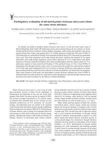Participatory evaluation of advanced potato (Solanum tuberosum) clones for water stress tolerance