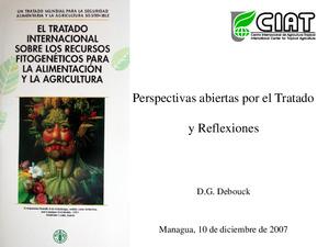 Perspectivas abiertas por el Tratado Internacional de Recursos Fitogenéticos para Alimentación y Agricultura y reflexiones