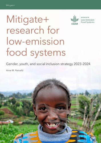Mitigate+  research for  low-emission   food systems; Gender, youth, and social inclusion strategy 2023–2024