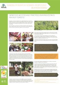 Making research gender-responsive in Kyrgyzstan: gendered access and practices in Kyrgyzstan's walnut forests
