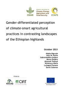 Gender-differentiated perception of climate-smart agricultural practices in contrasting landscapes of the Ethiopian highlands