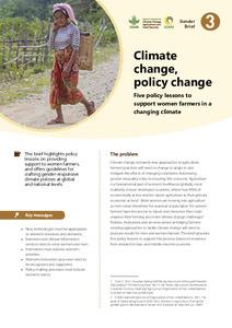 Climate change, policy change: Five policy lessons to support women farmers in a changing climate