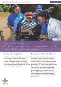 Gender connections: A role for communications, knowledge sharing, and data and information management