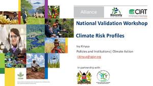 National Agriculture Rural Inclusive Growth Project (NARIGP) Climate Risk Profiles Validation Workshop Presentation