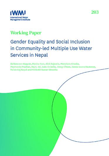 Gender equality and social inclusion in community-led multiple use water services in Nepal
