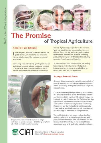 The promise of tropical agriculture