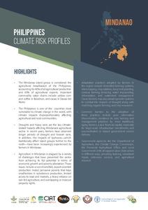 Climate-Resilient Agriculture in The Philippines: Climate Risk Profile, Mindanao
