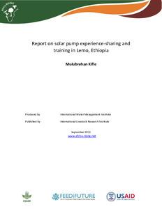 Report on solar pump experience-sharing and training in Lemo, Ethiopia