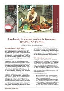 Food safety in informal markets in developing countries: An overview