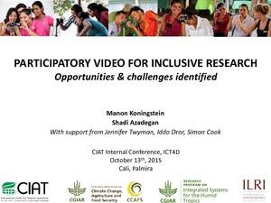Participatory video for inclusive research: opportunities & challenges identified