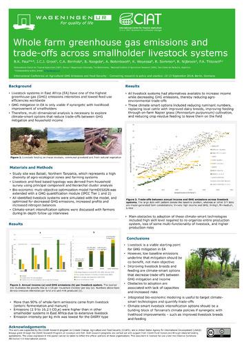 Whole farm greenhouse gas emissions and trade-offs across smallholder livestock systems