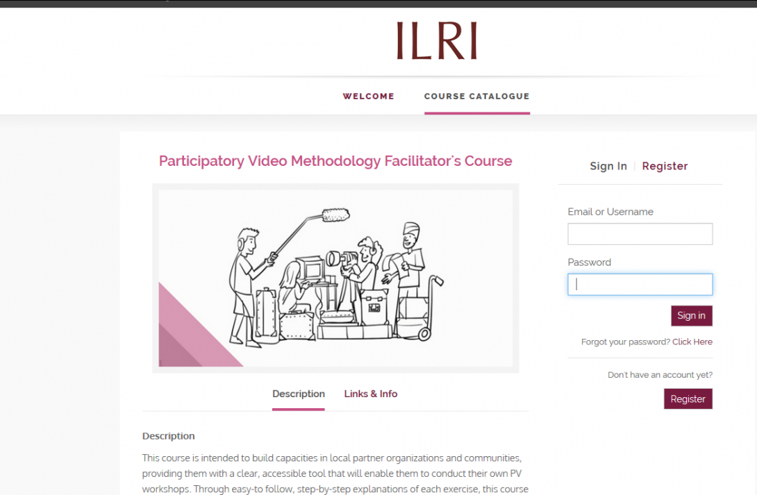 Participatory video methodology facilitator’s course