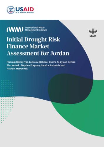 Initial drought risk finance market assessment for Jordan