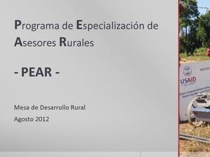 Programa de especialización de asesores rurales
