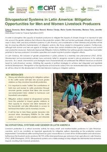 Silvopastoral systems in Latin America: mitigation opportunities for men and women livestock producers