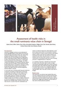 Assessment of health risks in the small ruminants value chain in Senegal