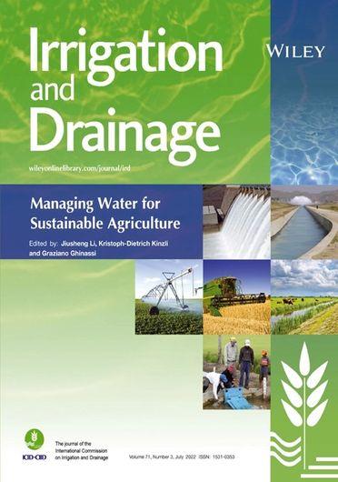 Achieving climate resilience through improved irrigation water management from farm to basin scale. Editorial