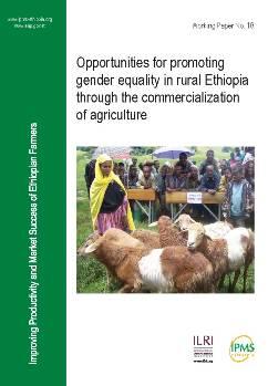 Opportunities for promoting gender equality in rural Ethiopia through the commercialization of agriculture