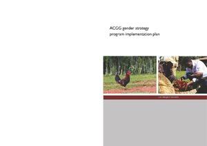 ACGG gender strategy program implementation plan