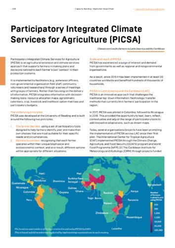 Participatory Integrated Climate Services for Agriculture (PICSA): Climate services for farmers in Latin America and the Caribbean