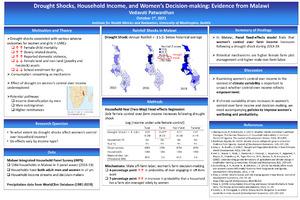 TH4.4: Drought Shocks, Household Income, and Women's Decision-making: Evidence from Malawi