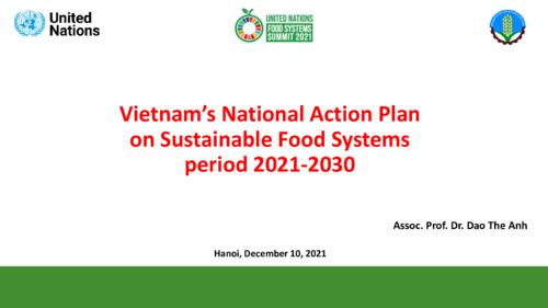 Vietnam’s national action plan on sustainable food systems 2021-2030