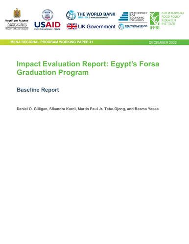 Impact evaluation report: Egypt’s forsa graduation program