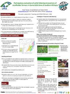 Participatory evaluation of cattle fattening innovations of smallholder farmers in Gamogofa zone of southern Ethiopia