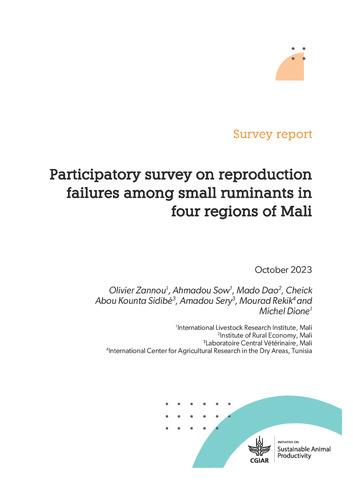 Participatory survey on reproduction failures among small ruminants in four regions of Mali