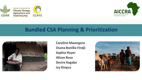 AICCRA Webinar: Bundled CSA Planning & Prioritization