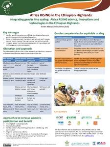 Integrating gender into scaling: Africa RISING science, innovations and technologies in the Ethiopian Highlands